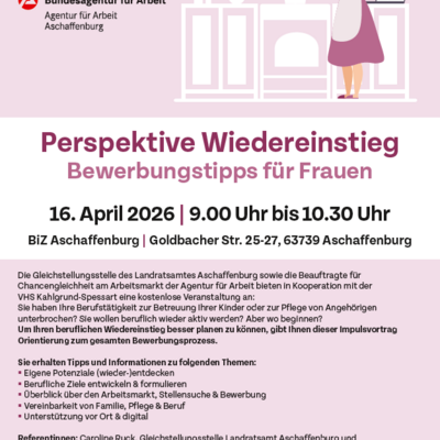Plakat Perspektive Wiedereinstieg 