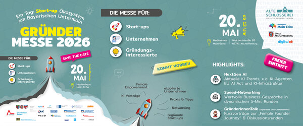 Event Banner für die 4. Gründermesse 2026