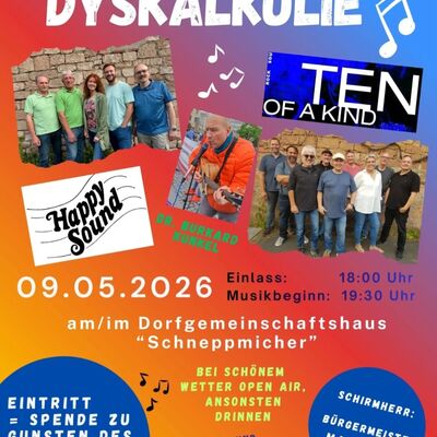Benefizkonzert Dyskalkulie - Plakat