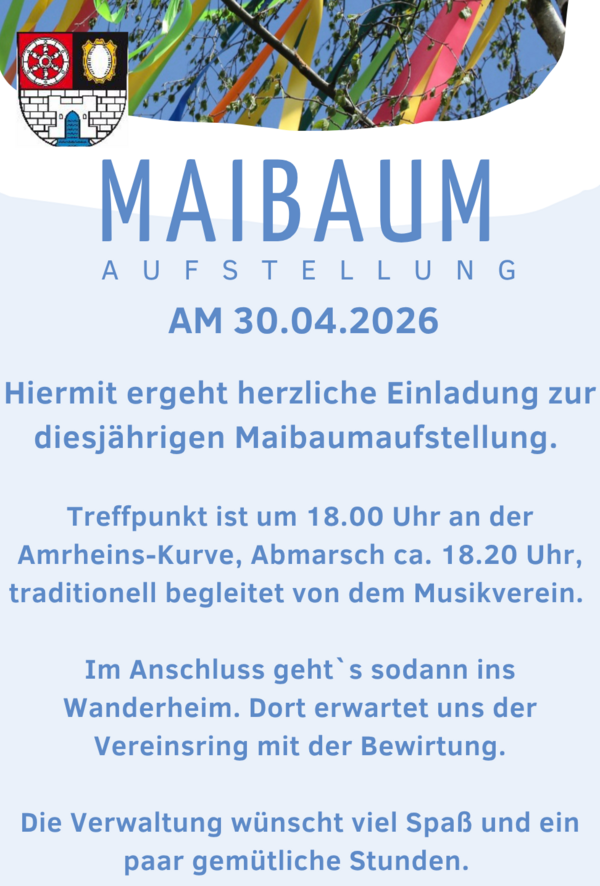 Bild vergr&ouml;&szlig;ern: Maibaumaufstellung in Weibersbrunn