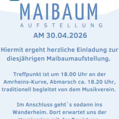 Maibaumaufstellung in Weibersbrunn