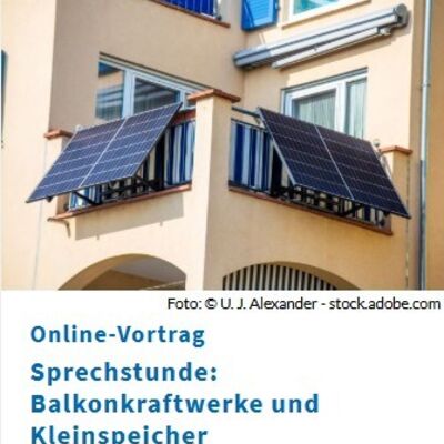 Balkonkraftwerke und Kleinspeicher
