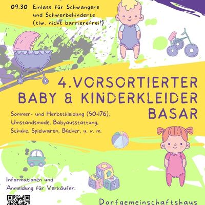 4. vorsortierter Baby- & Kinderkleiderbasar der Spessartstrolche Hofstädten
