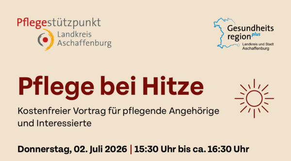 Plakat Pflege bei Hitze