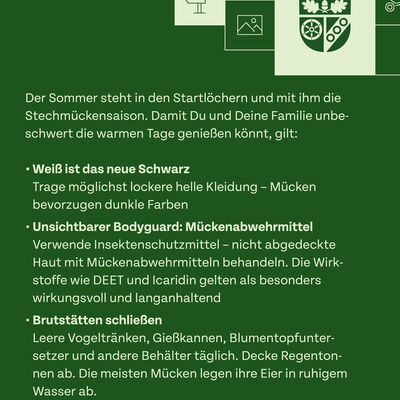 Bild vergr&ouml;&szlig;ern: Posting zum Mückenschutz - Bild 2