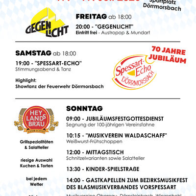 Programm 2026 Wiesenfest Dörrmorsbach