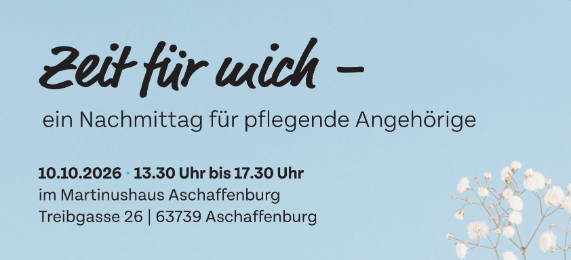 Zeit für mich- ein Nachmittag für pflegende Angehörige 