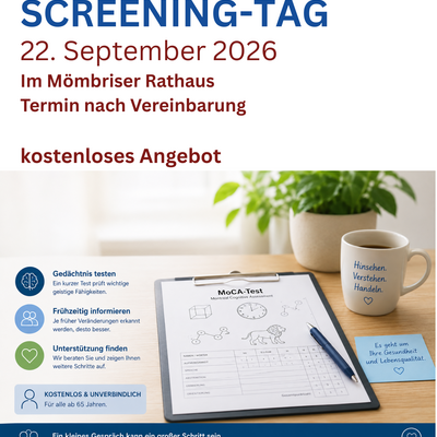 Plakat Demenzscreening Tag Mömbris