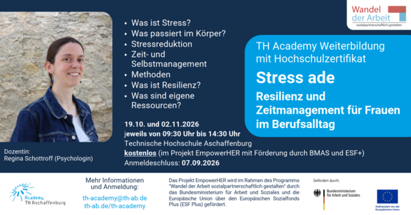 Flyer_Stress ade - Resilienz und Zeitmanagement für Frauen im Berufsalltag