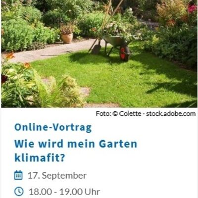Online-Vortrag Garten klimafit