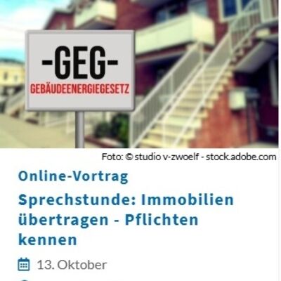 Online-Sprechstunde Immo-Übertragung