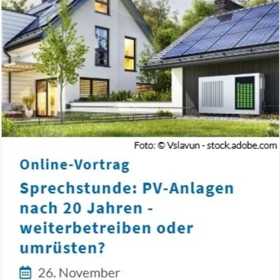 Online-Vortrag Ü20-PV-Anlagen