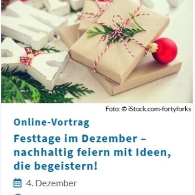Online-Vortrag Festtage