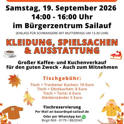 Sailaufer Herbstbasar rund ums Baby und Kind