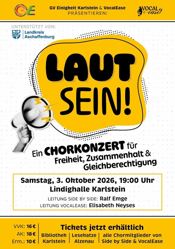 Bild vergr&ouml;&szlig;ern: Chorkonzert - Laut sein!