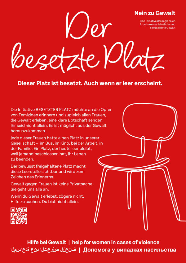 Bild vergr&ouml;&szlig;ern: Plakat zur Aktion Der besetzte Platz